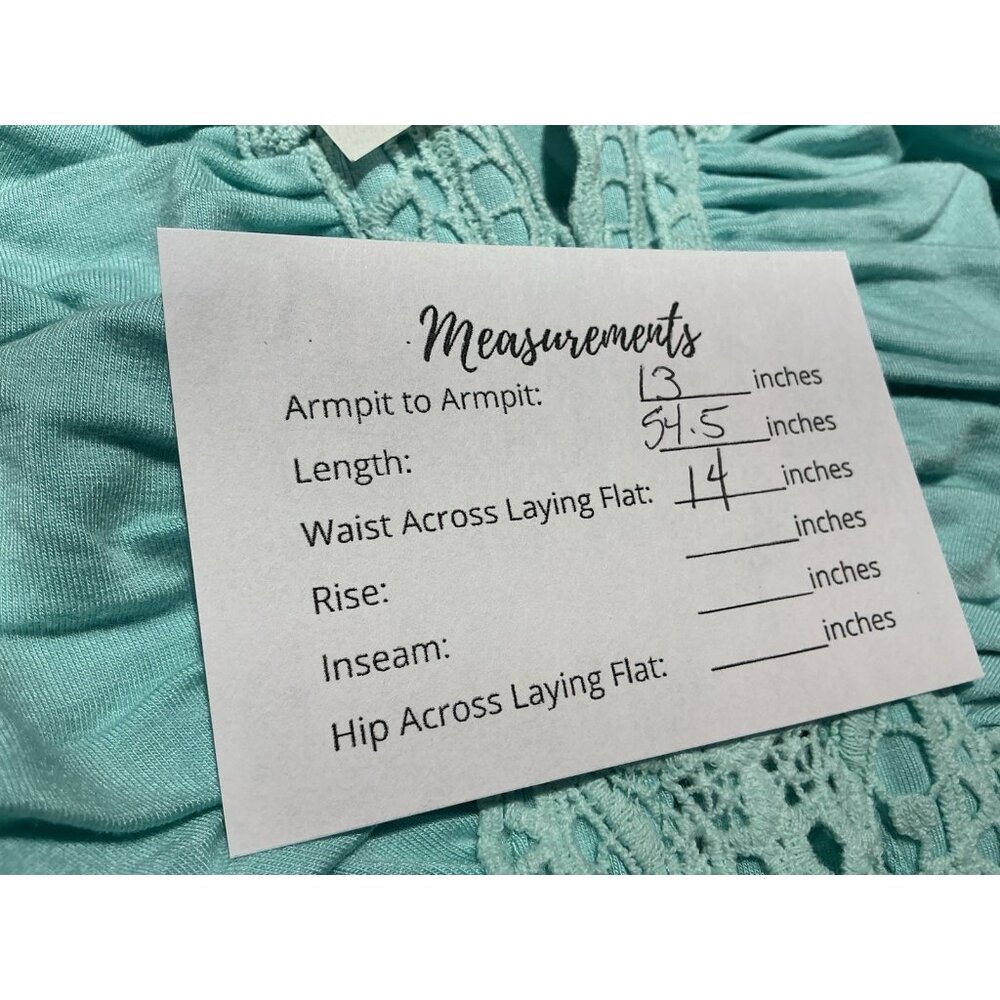 Sky Maxi Dress Medium Mint Color Strapless Boning At V Neck Lace Trim NWT - Picture 8 of 8